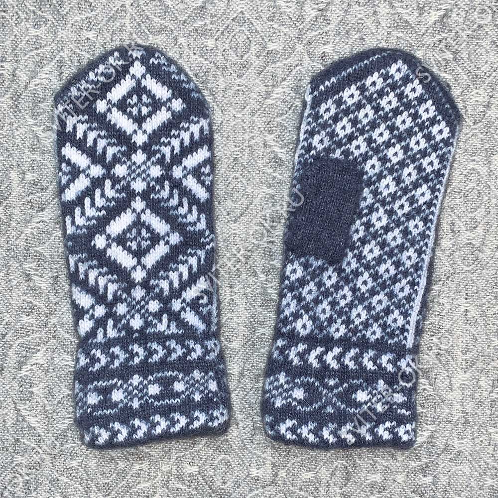Женские шерстяные перчатки «Изморозь»