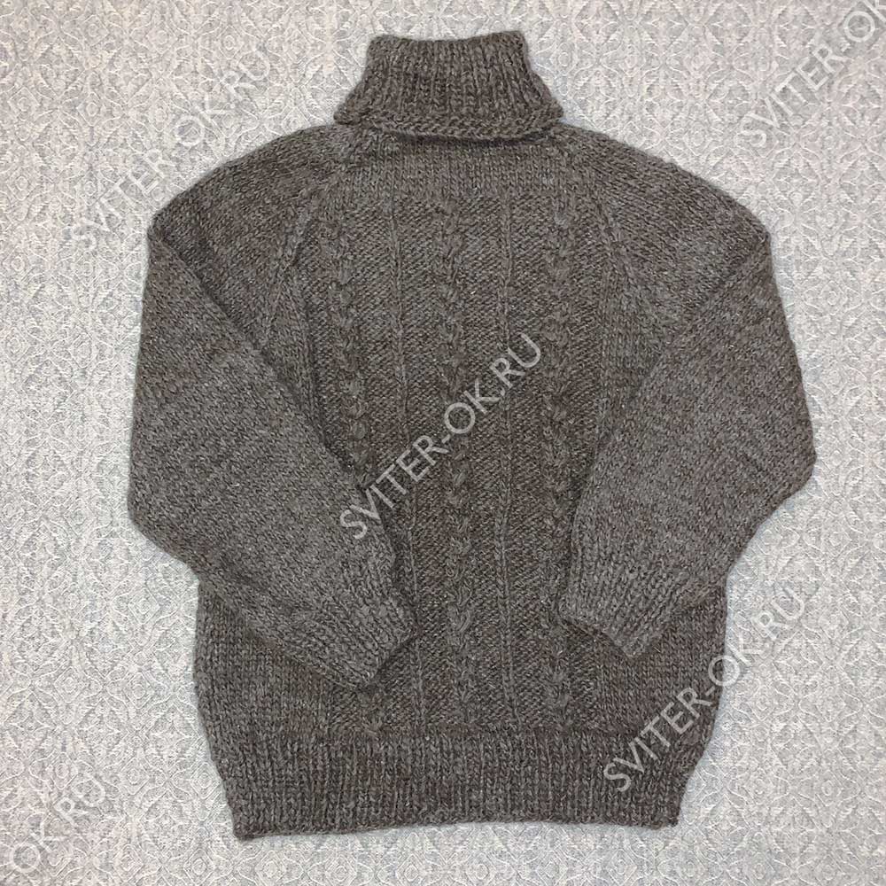 Шерстяной свитер «Калина» с высоким горлом