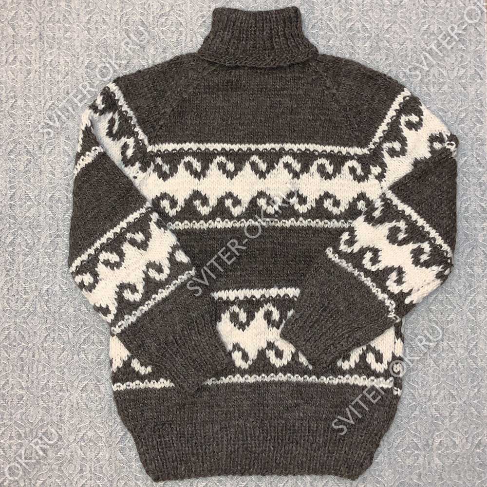 Шерстяной свитер «Бриз» с высоким горлом