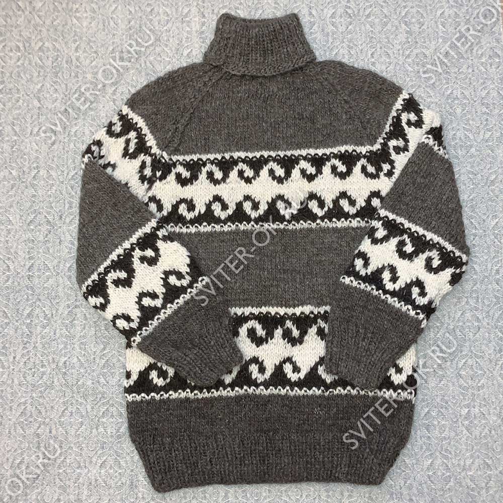 Шерстяной свитер «Застава» с высоким горлом