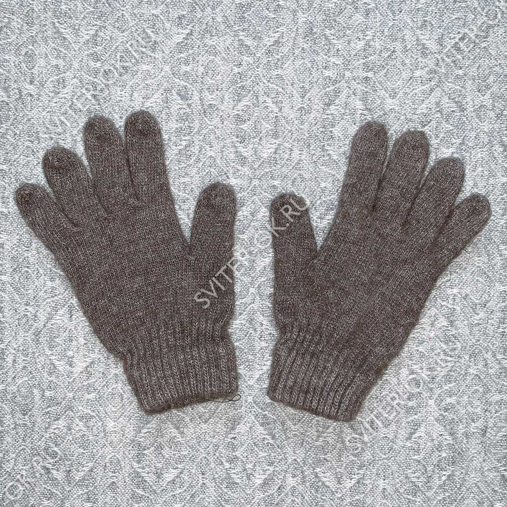 Мужские шерстяные перчатки «Коричневые»